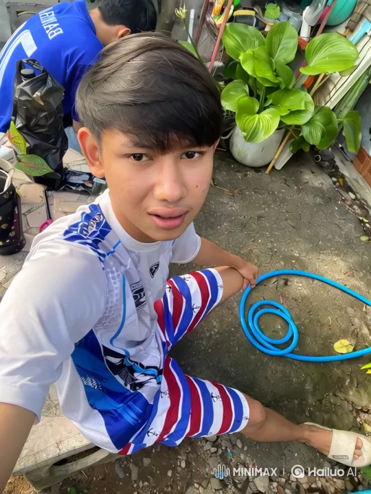 Young Man Pilots Rooftop Train, Eats Chicken, Carries Swords – AI Generated Video | Hailuo AI