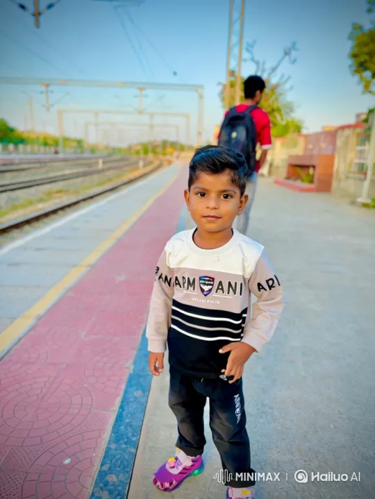 Young Boy at Station to PM Modi's Official Arrival – AI Generated Video | Hailuo AI
