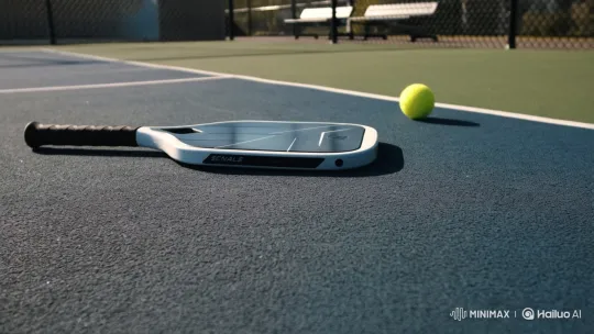 Pickleball Equipment on a Sunlit Court – AI Generated Video | Hailuo AI