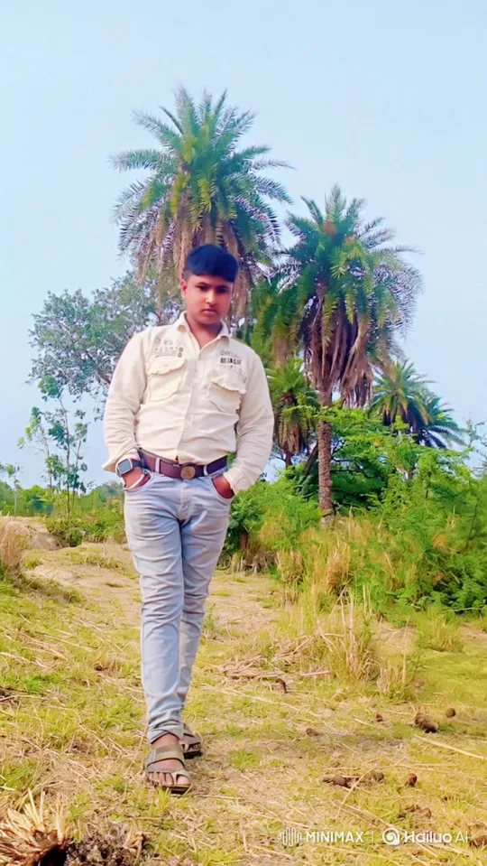 Young Man Meets Narendra Modi Impersonator in Grass Field – AI Generated Video | Hailuo AI