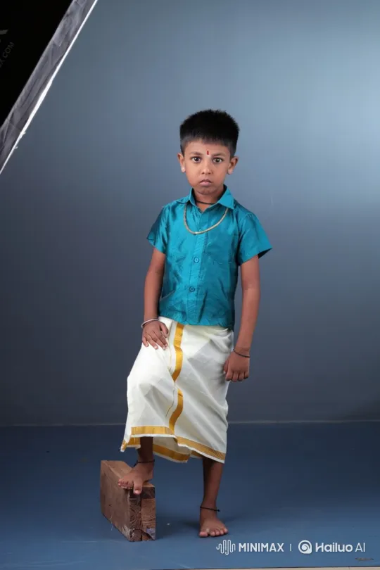 Young Boy Meets Indian PM Modi on Rural Road – AI Generated Video | Hailuo AI
