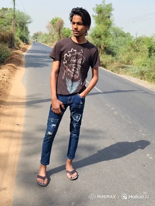 Young Man Meets Prime Minister Modi on Rural Road – AI Generated Video | Hailuo AI