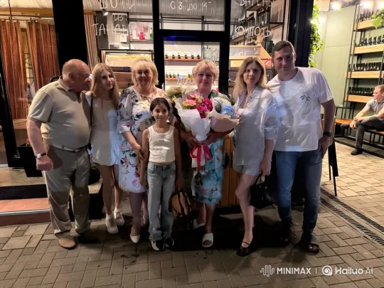 Group Dance and Photo Session in Front of Store – AI Generated Video | Hailuo AI