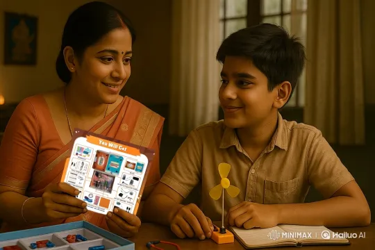 Mother and Son Share Learning Moment – AI Generated Video | Hailuo AI