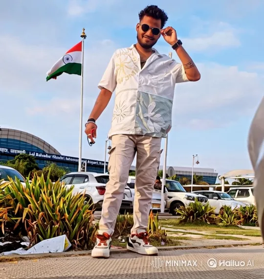 Young Man Meets Modi Lookalike by Airport – AI Generated Video | Hailuo AI