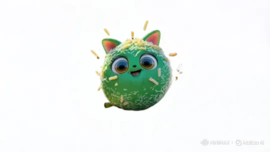 Disney Pixar-style Klepon and Friends Play in the Yard – AI Generated Video | Hailuo AI