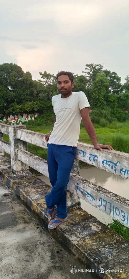 Young Man Reflects on Nature from Concrete Bridge – AI Generated Video | Hailuo AI