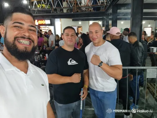 Man in Black T-Shirt Enjoys Samba Dance at Indoor Event – AI Generated Video | Hailuo AI
