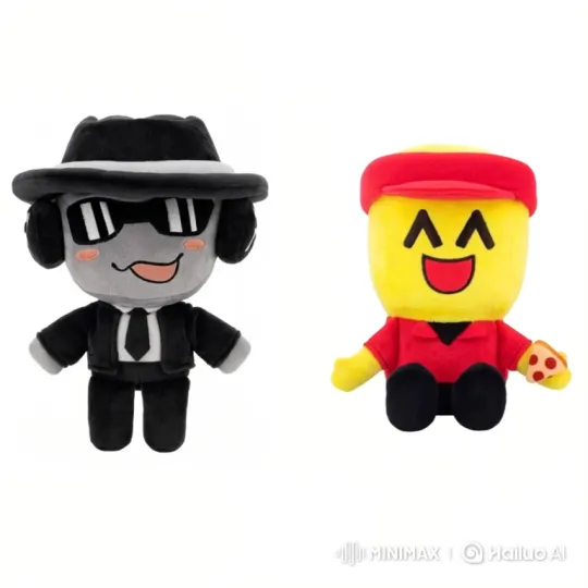 Plush Toys Showcase 'Hesnauy' Box in Cheerful Dance – AI Generated Video | Hailuo AI