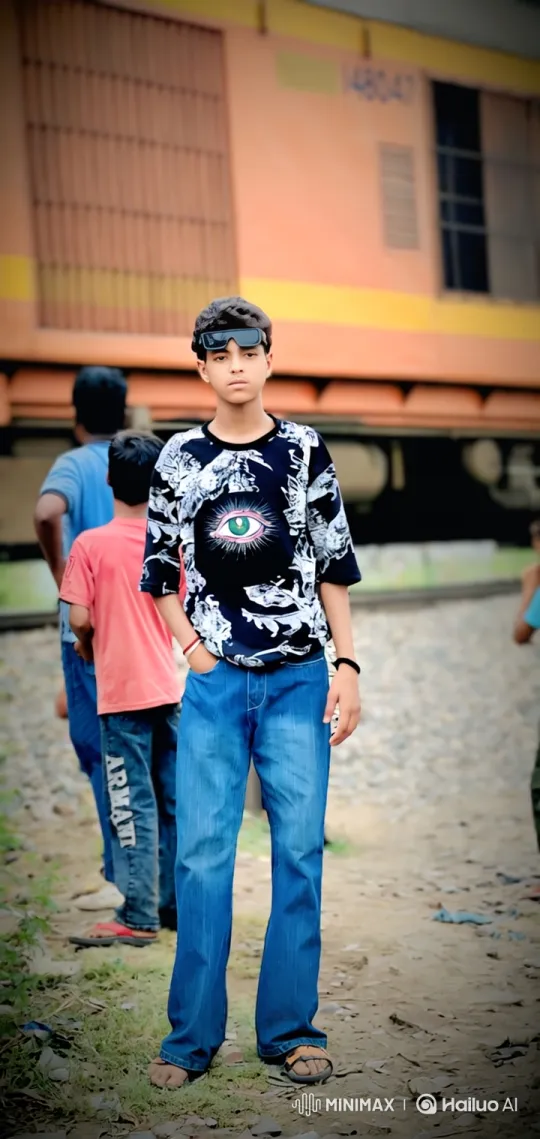 Young Man Boards Luxury Sedan After Train Encounter – AI Generated Video | Hailuo AI