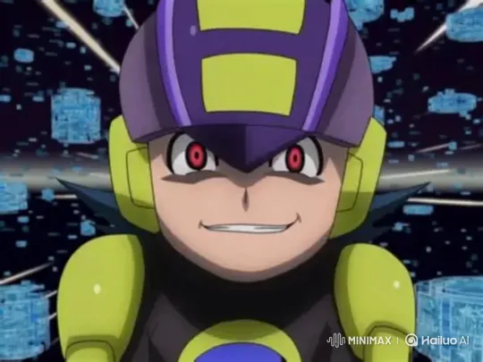 Dark MegaMan Menacingly Presents a Mysterious Ball – AI Generated Video | Hailuo AI