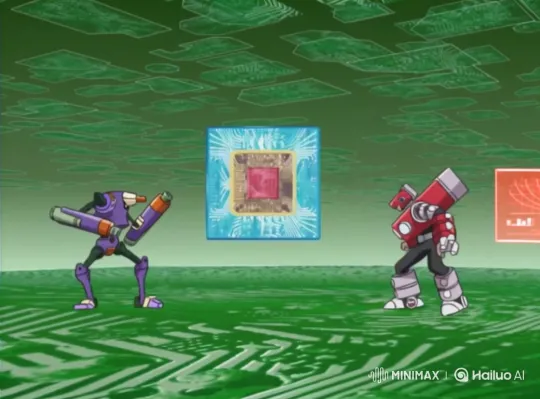 Robots Flee as Girls Chase in Digital World – AI Generated Video | Hailuo AI