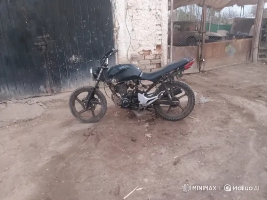 Custom Motorcycle in Rustic Setting: A Visual Exploration – AI Generated Video | Hailuo AI