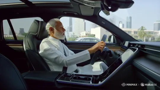Narendra Modi Drives Through Modern Indian City – AI Generated Video | Hailuo AI