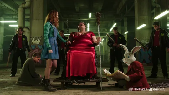 Grunge Queen of Hearts' Verdict in Derelict Complex – AI Generated Video | Hailuo AI
