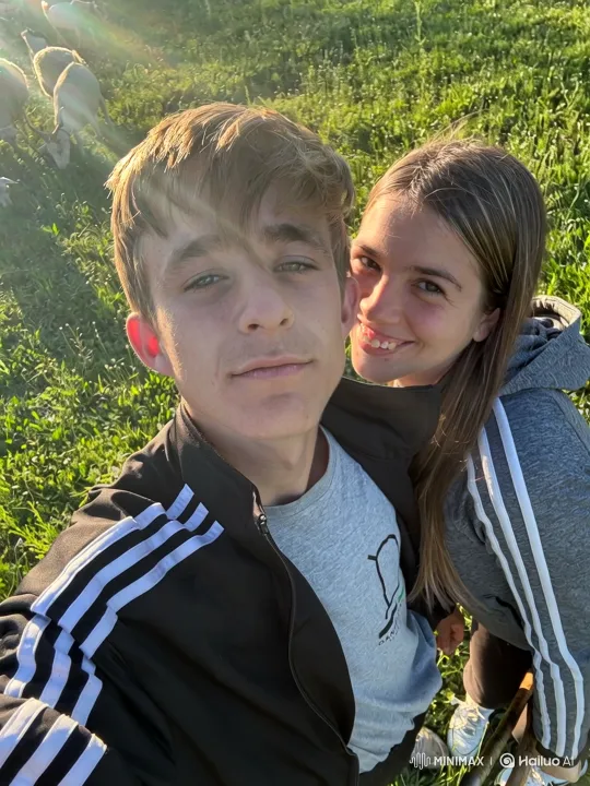 Family's Joyful Moment Captured in Sunlit Field – AI Generated Video | Hailuo AI