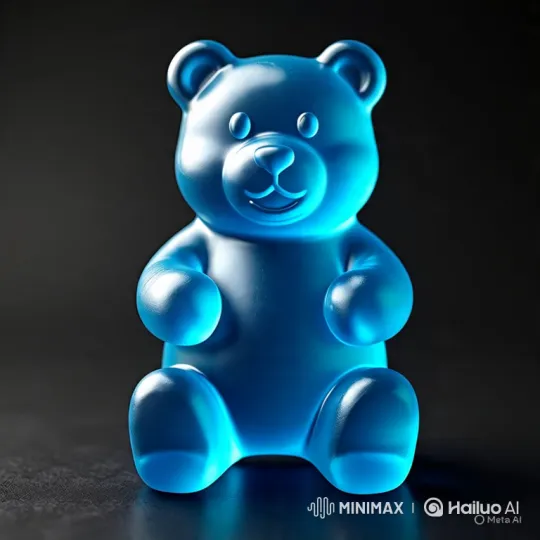 Cutting and Stretching a Gummy Bear – AI Generated Video | Hailuo AI