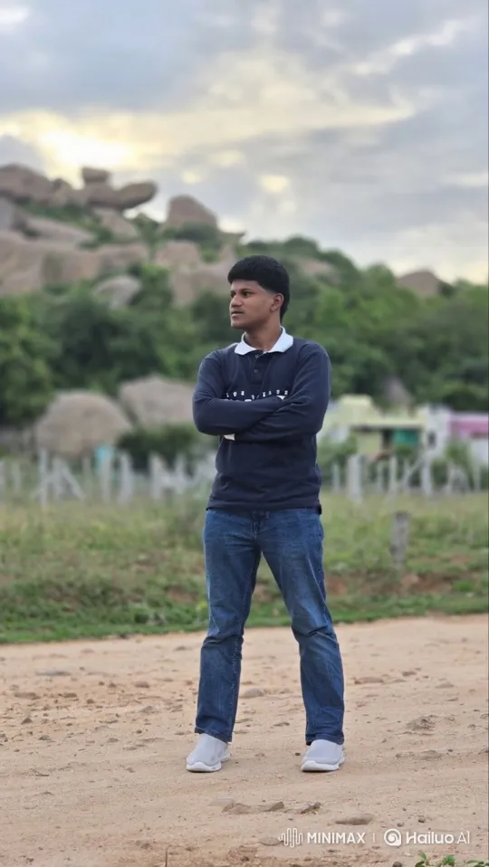 Young Man Meets Figure Resembling Modi in Rural Setting – AI Generated Video | Hailuo AI