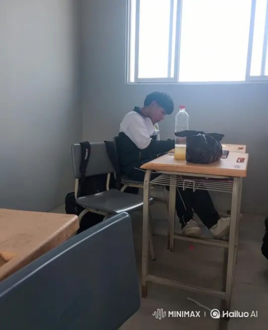 Young Person Dances and Blows Kiss in Classroom Setting – AI Generated Video | Hailuo AI