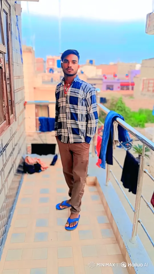 Static shot to tracking perspective on a man on a balcony – AI Generated Video | Hailuo AI