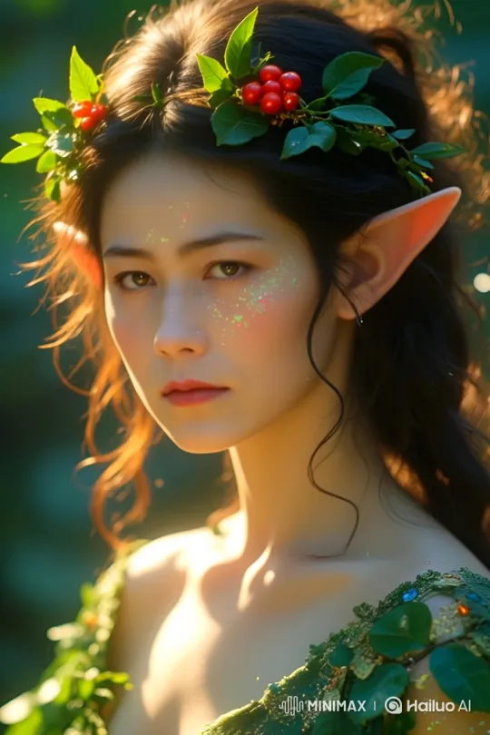 Three Elves Fly Gracefully Over a Vibrant Meadow – AI Generated Video | Hailuo AI