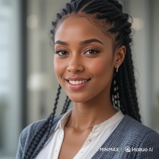 Young Black Woman Communicates with Confidence – AI Generated Video | Hailuo AI