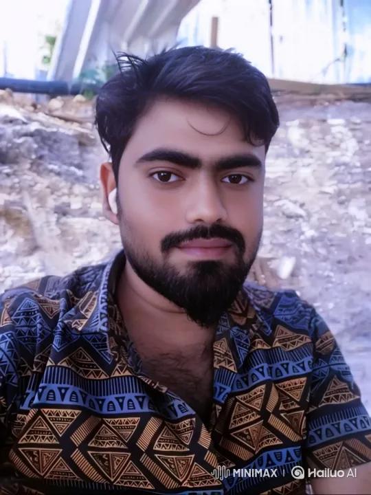Young Man in Geometric Shirt Examined in Tracking Shot – AI Generated Video | Hailuo AI