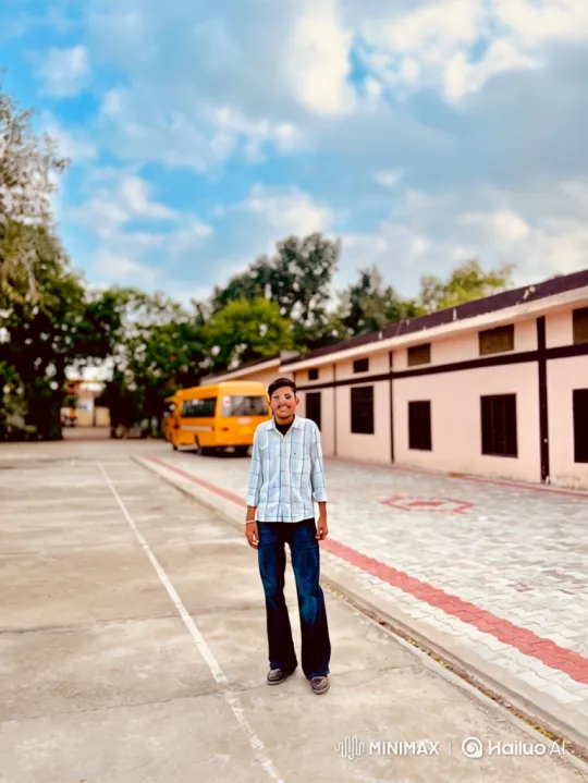 Young Man Meets Politician Resembling Modi in Schoolyard – AI Generated Video | Hailuo AI