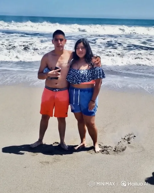 Family Embraces on Beach, Walks into Sunset – AI Generated Video | Hailuo AI