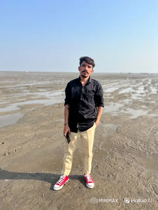 Young Man Meets Modi Impersonator on Mudflat – AI Generated Video | Hailuo AI