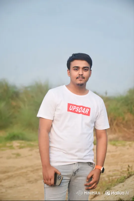 Young Man Greeting with a Friendly Wave – AI Generated Video | Hailuo AI