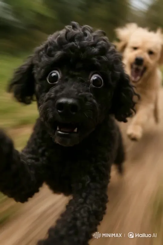 Cute Poodle Claims Toilet Paper as Its Own – AI Generated Video | Hailuo AI