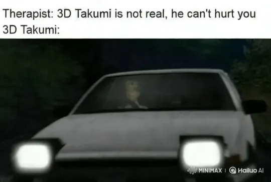 3D Takumi's Intense Car Chase in Dark Forest – AI Generated Video | Hailuo AI