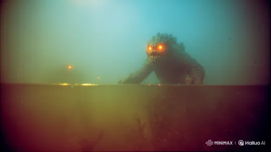 Colossal Monster Emerges from Murky Depths in Menacing Display – AI Generated Video | Hailuo AI
