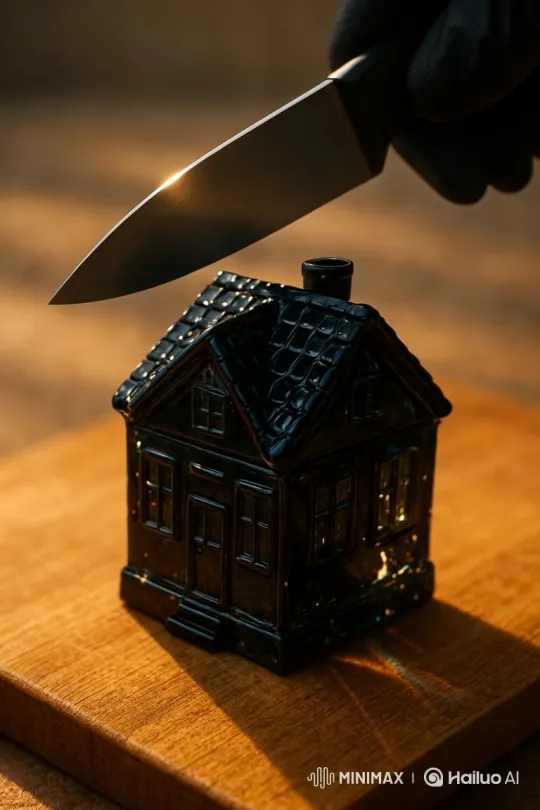 Slow-Motion Destruction of a Model House by Knife – AI Generated Video | Hailuo AI
