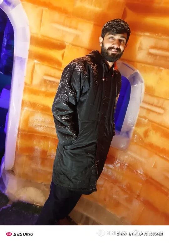Young Man Admires, Enters Lamborghini in Ice Structure – AI Generated Video | Hailuo AI