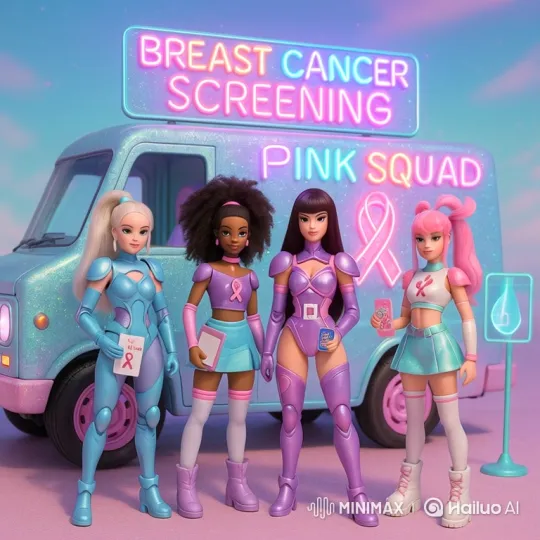 Pink Squad: Heart Gesture for Breast Cancer Awareness – AI Generated Video | Hailuo AI