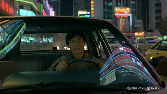 Night Drive with Jaki Chan in Vibrant Hong Kong – AI Generated Video | Hailuo AI