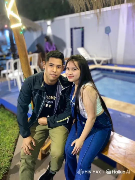 Family Moments by the Night Pool Captured on Phone – AI Generated Video | Hailuo AI