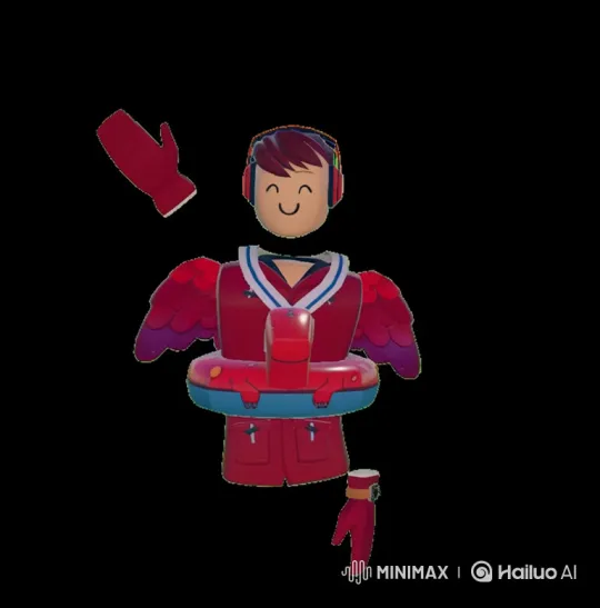 Blocky Avatar Delights in Subscription Interactive Short Film – AI Generated Video | Hailuo AI