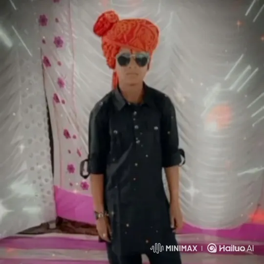 Young Boy Poses Stylishly with Reflective Sunglasses – AI Generated Video | Hailuo AI