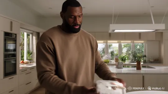 LeBron James Surprised by Leaking 'Nigga Femboy Milk' Carton – AI Generated Video | Hailuo AI