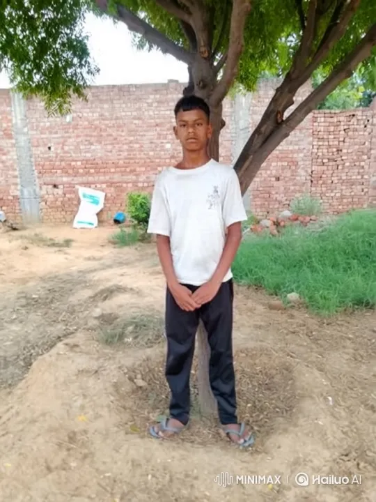Young Boy Observes Calmly as Camera Zooms In – AI Generated Video | Hailuo AI