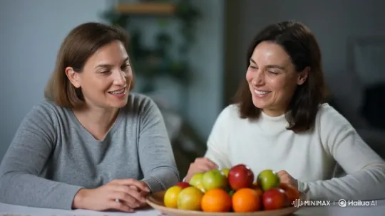 Intimate Conversation Over Fresh Fruit – AI Generated Video | Hailuo AI