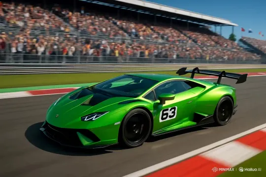 Experience: Entering a Lamborghini for Racing – AI Generated Video | Hailuo AI