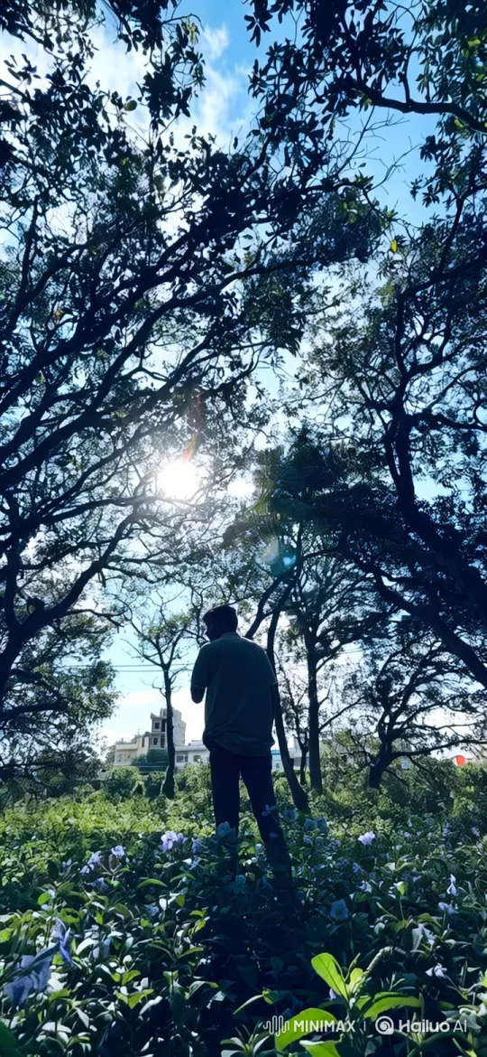 Zoom Out: From Person in Nature to Earth in Space – AI Generated Video | Hailuo AI