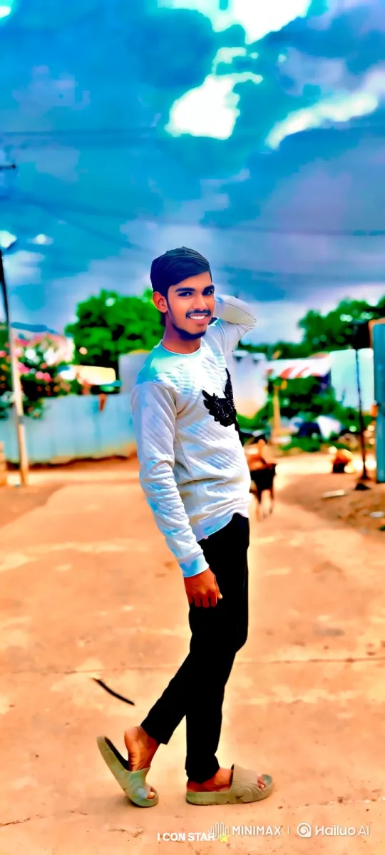 Young Man Meets Prime Minister Modi-Like Figure on Dirt Road – AI Generated Video | Hailuo AI