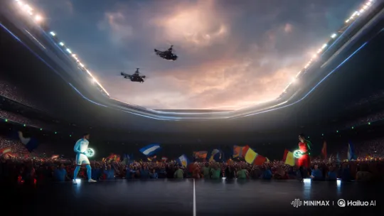 Futuristic Soccer Duel: Messi vs. Ronaldo in Epic Clash – AI Generated Video | Hailuo AI