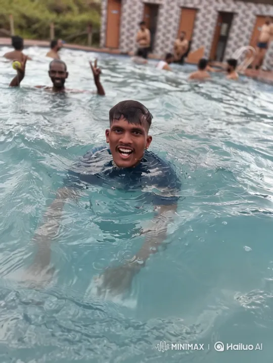 Zoom Out from Pool to Earth in Space – AI Generated Video | Hailuo AI