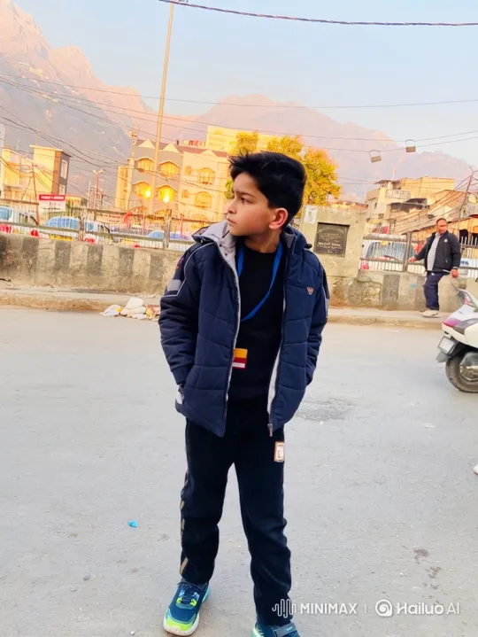 Young Boy Meets Man Resembling PM Modi in Thoughtful Scene – AI Generated Video | Hailuo AI